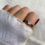 ANEL ZIRCÔNIA ROSA LEITOSO PRATA 925