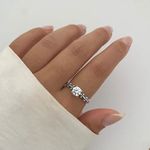 ANEL INDIANO ZIRCÔNIA CRISTAL PRATA 925