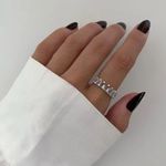 ANEL GOTAS ZIRCÔNIA LILÁS PRATA 925