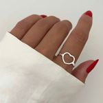 ANEL CORAÇÃO VAZADO PRATA 925