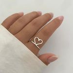 ANEL CORAÇÃO VAZADO PRATA 925