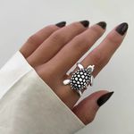 ANEL TARTARUGA INDIANO PRATA 925