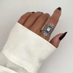 ANEL INDIANO COM ZIRCÔNIA CRISTAL PRATA 925