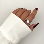 ANEL ENVELHECIDO ZIRCÔNIA CRISTAL PRATA 925