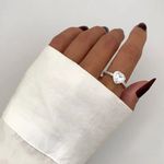 ANEL CORAÇÃO ZIRCÔNIA CRISTAL PRATA 925