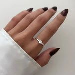 ANEL SOLITÁRIO ZIRCÔNIA CRISTAL PRATA 925