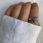 ANEL REGULÁVEL PEIXE INDIANO MARCASSITA PRATA 925