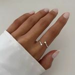 ANEL REGULÁVEL DUAS BOLINHAS LISAS PRATA 925