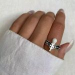 ANEL INDIANO PEDRA BRANCA PRATA 925