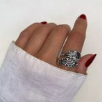 ANEL FOLHA INDIANO PRATA 925