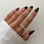 ANEL ZIRCÔNIA ROSA PRATA 925