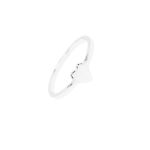 ANEL CORAÇÃO LISO PRATA 925