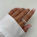 ANEL REGULÁVEL ZIRCÔNIA CRISTAL PRATA 925