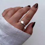 ANEL ESTRELA ARO TRABALHADO PRATA 925