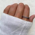 ANEL ZIRCÔNIA ROSA ESCURO PRATA 925