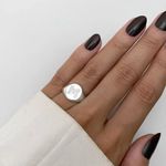 ANEL LETRA M ZIRCÔNIA CRISTAL PRATA 925