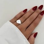 ANEL SINETE LETRA S CRAVEJADO ZIRCÔNIA CRISTAL PRATA 925