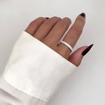 ANEL ZIRCÔNIA CRISTAL PRATA 925