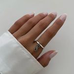 ANEL SÍMBOLO INFINITO ZIRCÔNIA PRATA 925