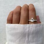 ANEL COROA ZIRCÔNIA CRISTAL PRATA 925