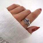 ANEL INDIANO ENVELHECIDO FLOR ROSA PRATA 925