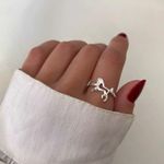 ANEL CAVALO VAZADO PRATA 925