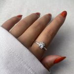 ANEL PATA DE CACHORRO CRAVEJADA CRISTAL PRATA 925