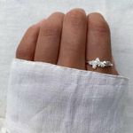 ANEL ZIRCÔNIA CRISTAL BATIMENTOS CORAÇÃO PRATA 925