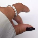 ANEL APARADOR ZIRCÔNIA CRISTAL PRATA 925