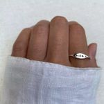 ANEL VIDA ZIRCÔNIA LARANJA PRATA 925