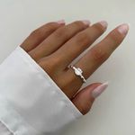 ANEL SOLITÁRIO ARO TRABALHADO PRATA 925