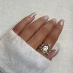 ANEL INDIANO PEDRA PEROLADA PRATA 925