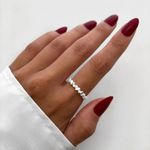 ANEL CORAÇÕES CRAVEJADO ZIRCÔNIA CRISTAL PRATA 925