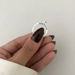 ANEL SOLITÁRIO ZIRCÔNIA CRISTAL (AMOR ETERNO) 