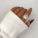 ANEL FLOR DE LÓTUS PRATA 925