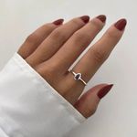 ANEL GOTA ZIRCÔNIA LAVANDA PRATA 925