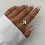 ANEL GOTA VAZADO PRATA 925