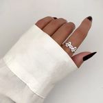 ANEL DUAS MENINAS ZIRCÔNIA ROSA PRATA 925