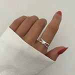 ANEL TRIÂNGULO ZIRCÔNIA CRISTAL PRATA 925