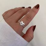 ANEL MINNIE ZIRCÔNIA ROSA CLARO PRATA 925