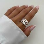 ANEL DUAS MENINAS CORAÇÃO ZIRCÔNIA ROSA CLARO