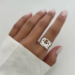 ANEL DOIS MENINOS CORAÇÃO ZIRCÔNIA CRISTAL PRATA 925