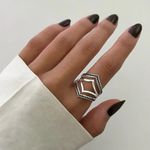 ANEL TRABALHADO INDIANO PRATA 925