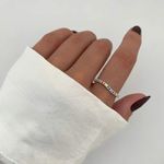 ANEL APARADOR ZIRCÔNIA COLOR PRATA 925