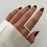 ANEL APARADOR ZIRCÔNIA CRISTAL PRATA 925