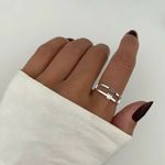 ANEL CORAÇÃO ONIX E ZIRCÔNIA CRISTAL PRATA 925