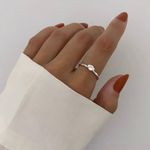 ANEL SOLITÁRIO ZIRCÔNIA CRISTAL PRATA 925