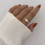 ANEL SOLITÁRIO ZIRCÔNIA PRATA 925