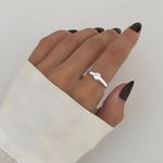 ANEL SOLITÁRIO ZIRCÔNIA PRATA 925