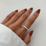 ANEL APARADOR ZIRCÔNIA CRISTAL PRATA 925